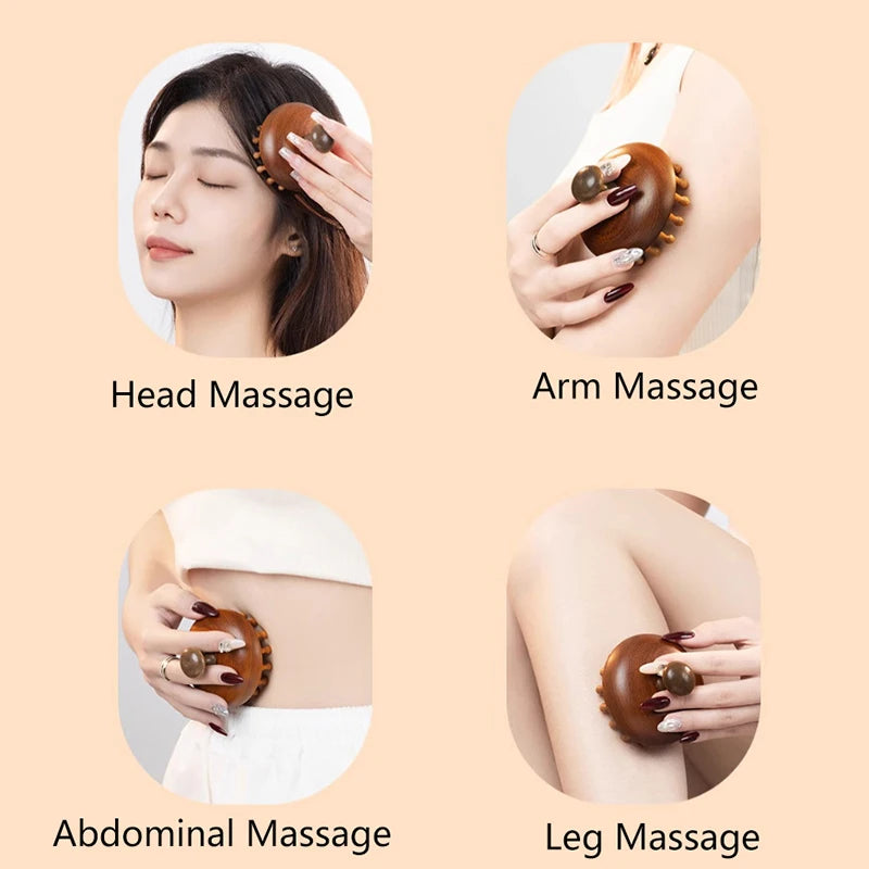 Natural Wood Massage Comb