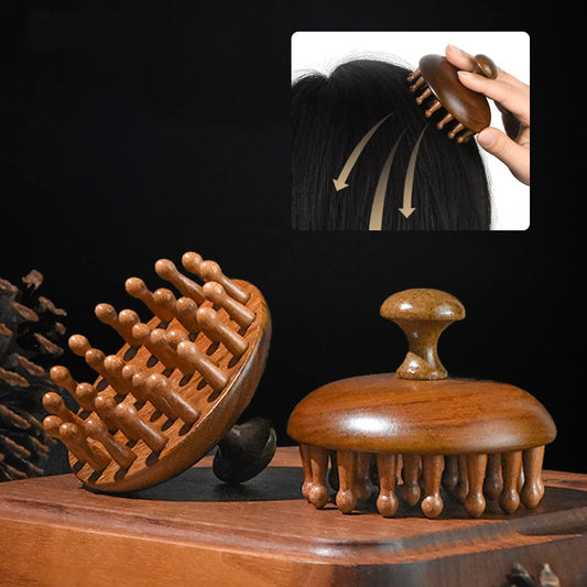 Natural Wood Massage Comb